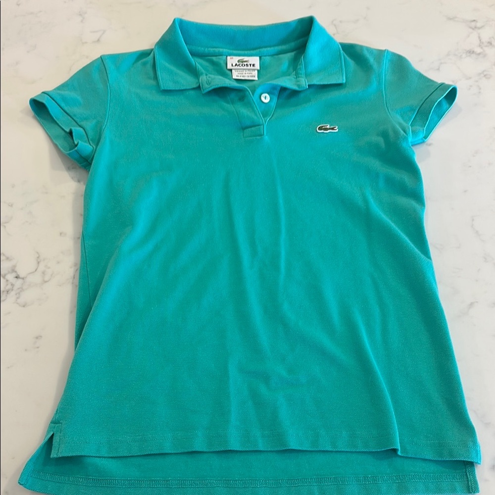 Women’s Lacoste Original Pique Polo Worn 1x Size 37 Small